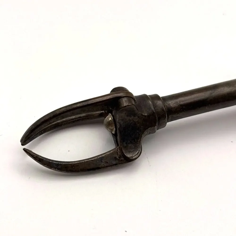 Antique Swedish Mechanical Tongs Sugar Cube Olive Pickle Grabber Made in Sweden